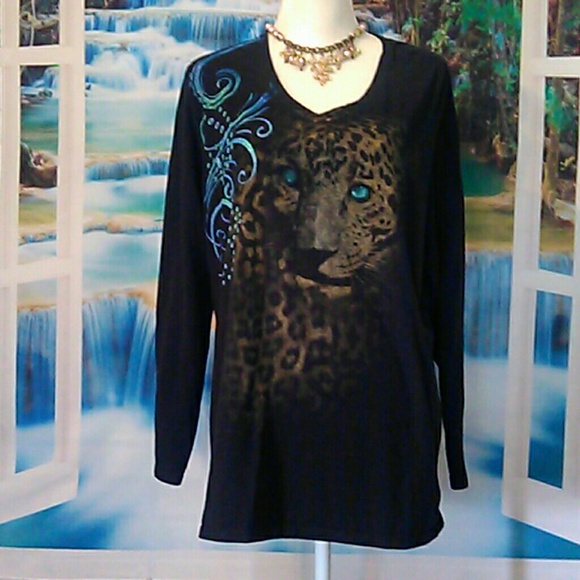 Just My Size Tops - Size 2 x  black long sleeve top